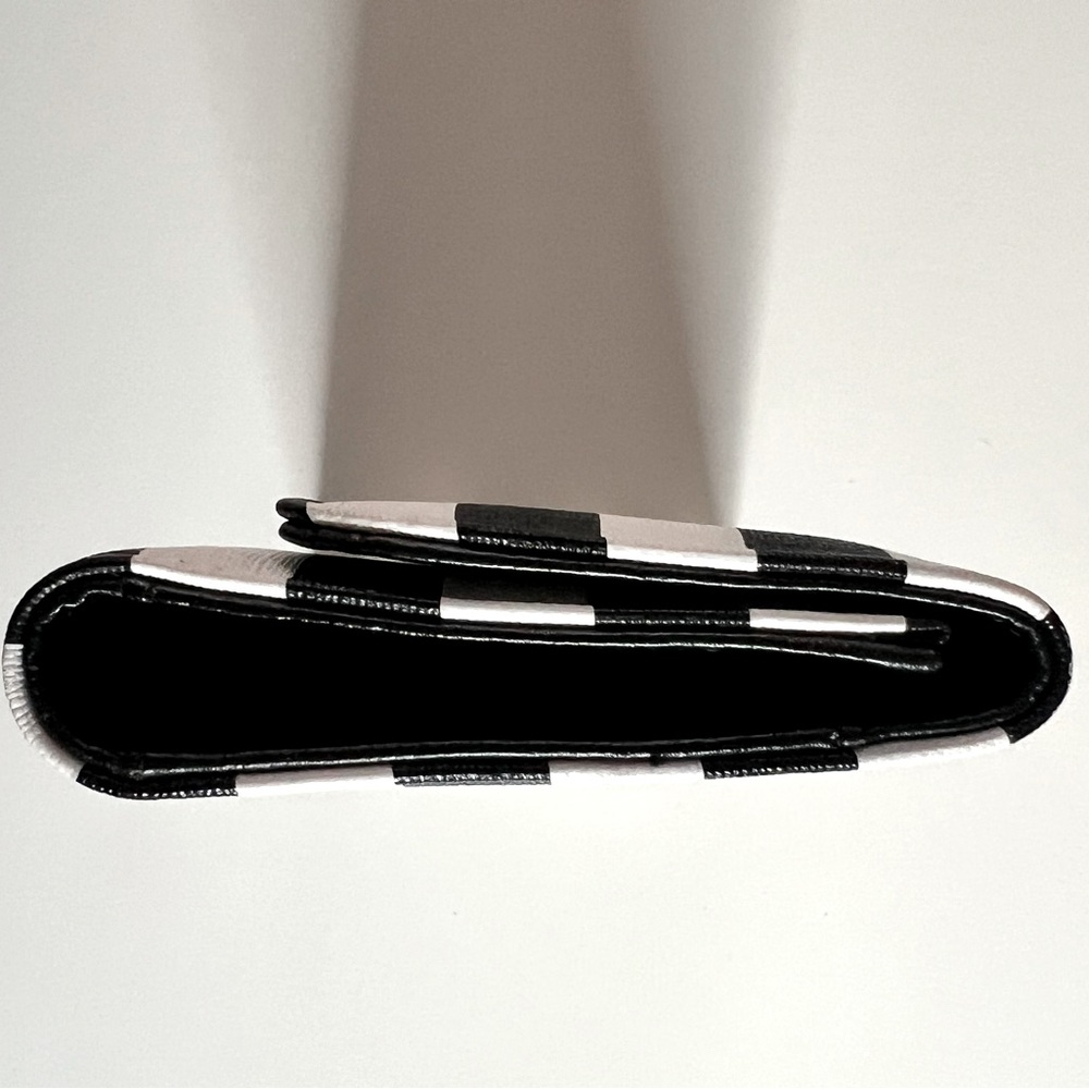 NWOT black and white striped wallet - Picture 3 of 6